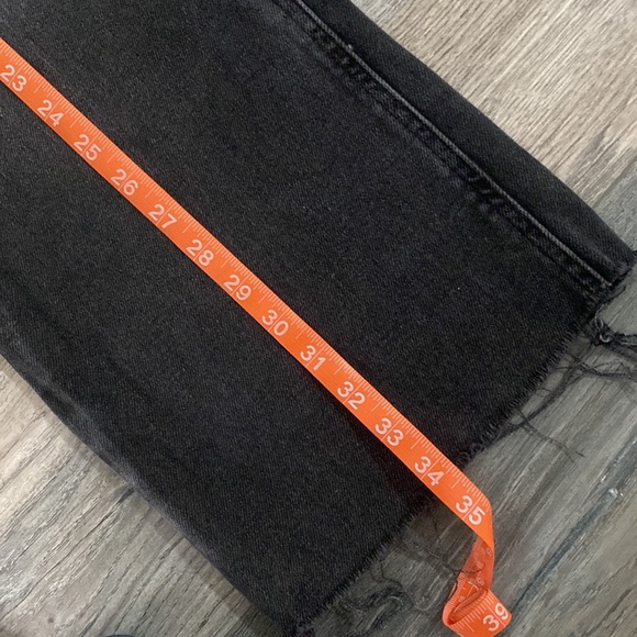 Black wide flare petite jeans - Picture 13 of 14